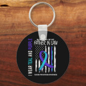Father In Law Suicide Awareness Prevention America Sleutelhanger (Voorkant)