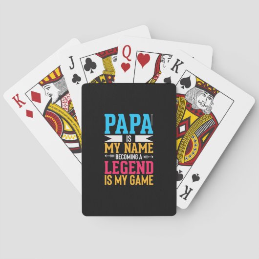 Father Is My Hero Pokerkaarten (Achterkant)