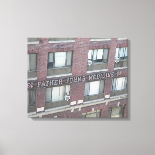FATHER JOHN'S APOTHEEK GEBOUW OMWRAPT CANVAS AFDRUK (Voorkant)