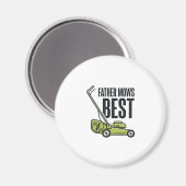 Father Maait Best Vintage Grasmaaier Shirt Ontwerp Magneet (Voorkant / Achterkant)