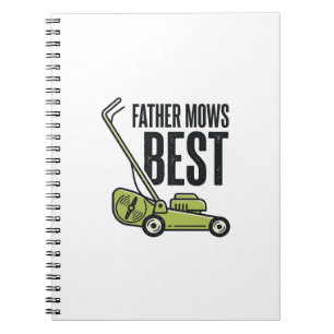 Father Maait Best Vintage Grasmaaier Shirt Ontwerp Notitieboek