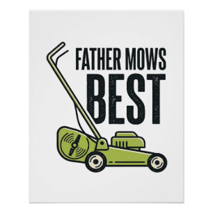 Father Maait Best Vintage Grasmaaier Shirt Ontwerp Perfect Poster