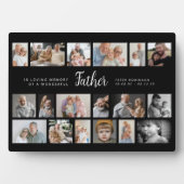 Father Memorial 18 Photo Collage Fotoplaat (voorkant)