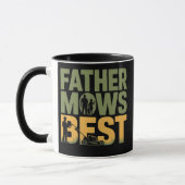 Father Mows Best Funny Gardening Dad  Mug Gift Mok (Links)