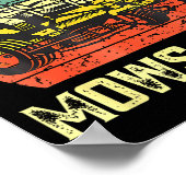 Father Mows Funny Fathers Day Dad Jokes Lawn Mowin Poster (Hoek)