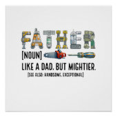 Father Noun Perfect Poster (Voorkant)