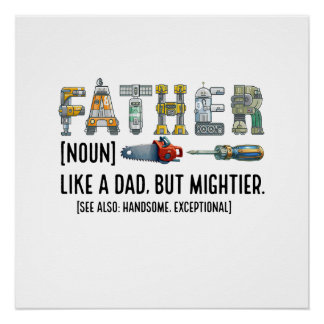 Father Noun Perfect Poster