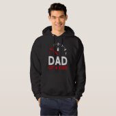 Father of 4 children Father's Day Dad Hoodie (Voorkant volledig)