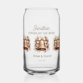 Father of Bride Soda Glass Blikvorm Glas (Achterkant)