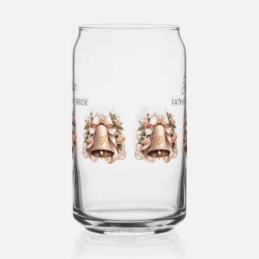 Father of Bride Soda Glass Blikvorm Glas (Links)