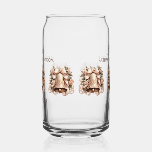 Father of Groom Soda Glass Blikvorm Glas (Rechts)