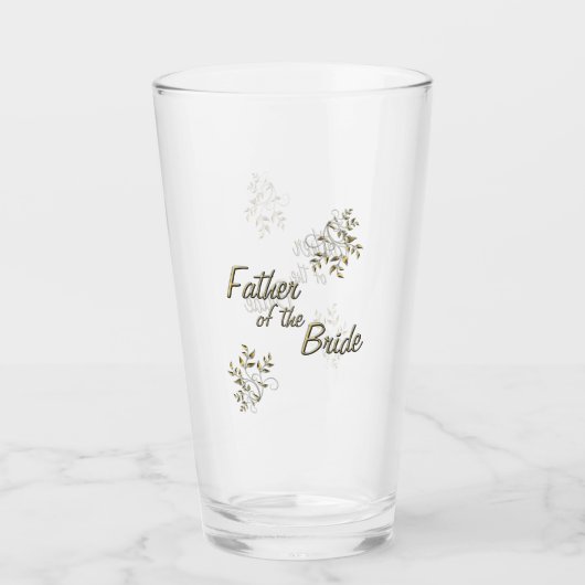 Father of the Bride Glass Glas (Voorkant)