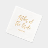 Father of the Bride Gold White Folie Servetten (Links)