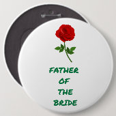 Father of the Bride Ronde Button 6,0 Cm (Voorkant /achterkant)