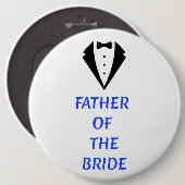 Father of the Bride Ronde Button 6,0 Cm (Voorkant /achterkant)