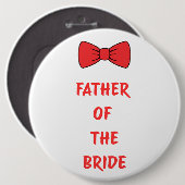 Father of the Bride Ronde Button 6,0 Cm (Voorkant /achterkant)