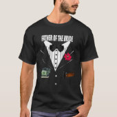 Father of the Bride Tuxedo Wedding Sample Group T-shirt (Voorkant)