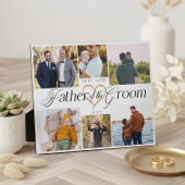 Father of the Groom Heart Then Now Photo Collage Fotoplaat
