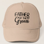 Father of the Groom Wedding Party Trucker Pet (Voorkant)