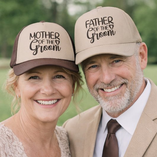 Father of the Groom Wedding Party Trucker Pet