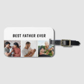 Father Photo Collage Custom Giant Bagagelabel (Voorkant (horizontaal))