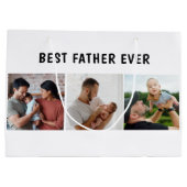 Father Photo Collage Custom Giant Groot Cadeauzakje (Achterkant)