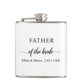 Father Photo Collage Custom Giant Heupfles (Voorkant)