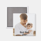 Father Photo Collage Custom Giant Magneet (Voorkant / Achterkant)