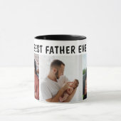 Father Photo Collage Custom Giant Mok (Midden)