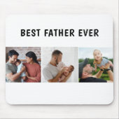 Father Photo Collage Custom Giant Muismat (Voorkant)