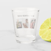 Father Photo Collage Custom Giant Shot Glas (Achterkant)