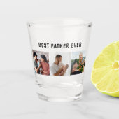 Father Photo Collage Custom Giant Shot Glas (Voorkant)