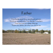 Father Poem-foto afdrukken Foto Afdruk (Voorkant)