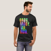 Father s Day 2023 Dada Daddy Dad Bruh Tie Dye Dad  T-shirt (Voorkant volledig)