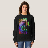 Father s Day 2023 Dada Daddy Dad Bruh Tie Dye Dad  Trui (Voorkant volledig)