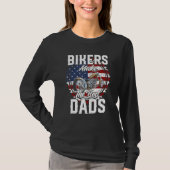 Father s Day Biker Gold Hardtail Custom Chopper T-shirt (Voorkant)