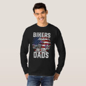 Father s Day Biker Purple Chopper Motorcycle T-shirt (Voorkant volledig)