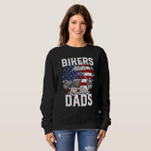 Father s Day Biker Purple Chopper Motorcycle Trui (Voorkant volledig)