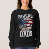 Father s Day Biker Purple Chopper Motorcycle Trui (Voorkant)