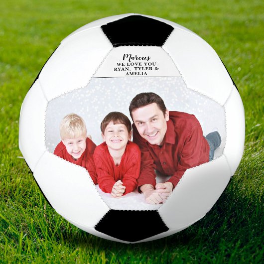 Father`s day, Birthday Modern Custom Photo Voetbal