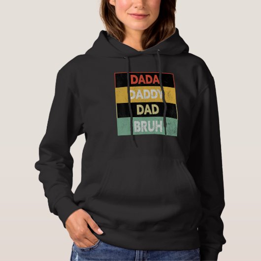 Father s Day Dada Daddy Dad Bruh Cool Father s Day Hoodie (Voorkant)