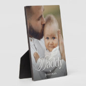 Father’s Day Daddy & Baby Personalized Photo Gift Fotoplaat (Zijkant)