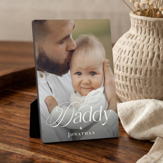 Father’s Day Daddy & Baby Personalized Photo Gift Fotoplaat