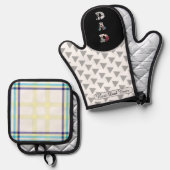 Father’s Day Gift for Dad \ Best Dad Ever Ovenwant & Pannenlap Set (Voorkant / Achterkant)