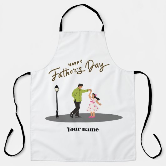Father’s Day Gift for Dad | Custom Photo & Name Schort (Voorkant)