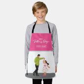 Father’s Day Gift for Dad | Custom Photo & Name Schort (Gedragen)