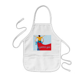 Father’s Day Gift for Supper Dad Apron Kinder Schort