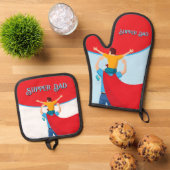 Father’s Day Gift for Supper Dad Ovenwant & Pannenlap Set (Top down)