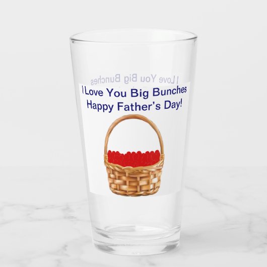 Father’s Day Glass Cup Glas (Achterkant)