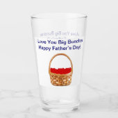Father’s Day Glass Cup Glas (Voorkant)